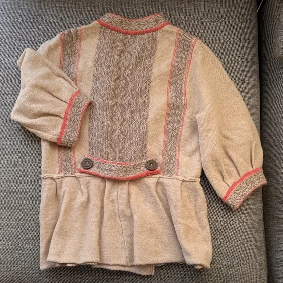 Free People Beige and Pink Sweater - Picture 2 of 5